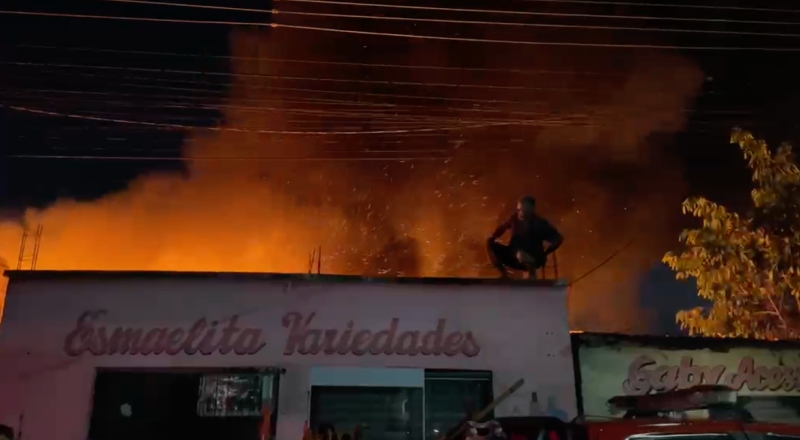 Noite de tensão: fogo toma área de vegetação e ameaça comércio na Zona Norte de Manaus