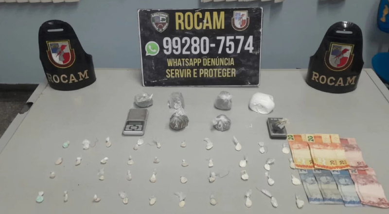 Tentou correr, mas foi alcançado: PM prende suspeito com substâncias ilícitas na Zona Leste