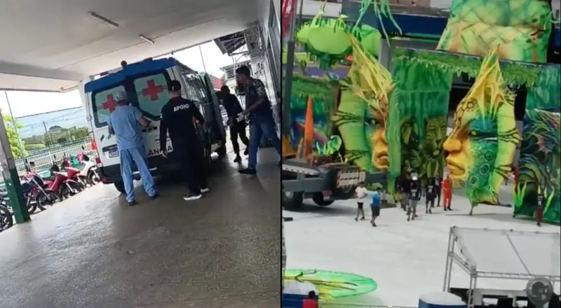 Urgente: Após queda de guindaste, trabalhador da Flor Matizada não resiste e morre a caminho do hospital