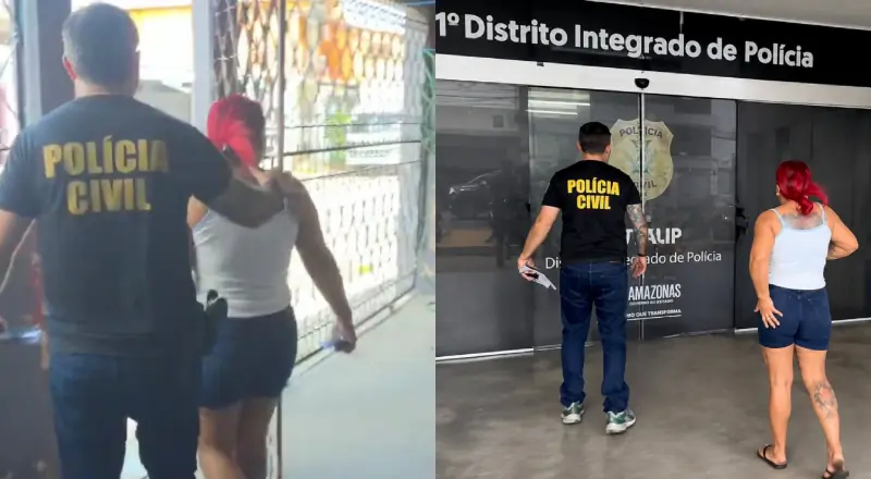 ‘Cabelo de Fogo’ é presa suspeita de usar documentos alheios para contratar água, luz e internet em Manaus