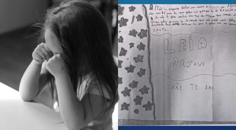 “Mãe, leia por favor”: menina menor de idade denuncia ‘toques’ indevidos do padrasto em carta e caso é investigado; veja o documento