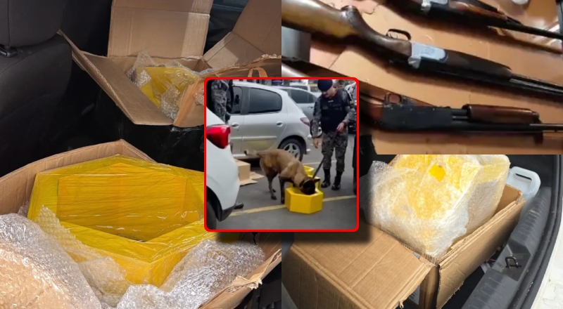 A tática falhou! Trafic4ntes usam móveis para esconder 56 kg de dr0ga, mas acabam desmascarados por operação da PF e Polícia Civil; veja vídeo