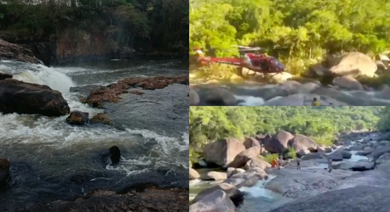 Jovem de 19 anos m0rre afogado após bater a cabeça em pedras durante banho de rio; veja vídeo