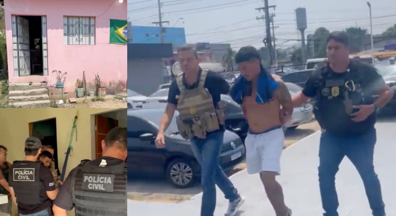 “Luiz Bebê” é preso por homic1dio e esquart3jamento de homem em prédio abandonado no Centro de Manaus; veja vídeo