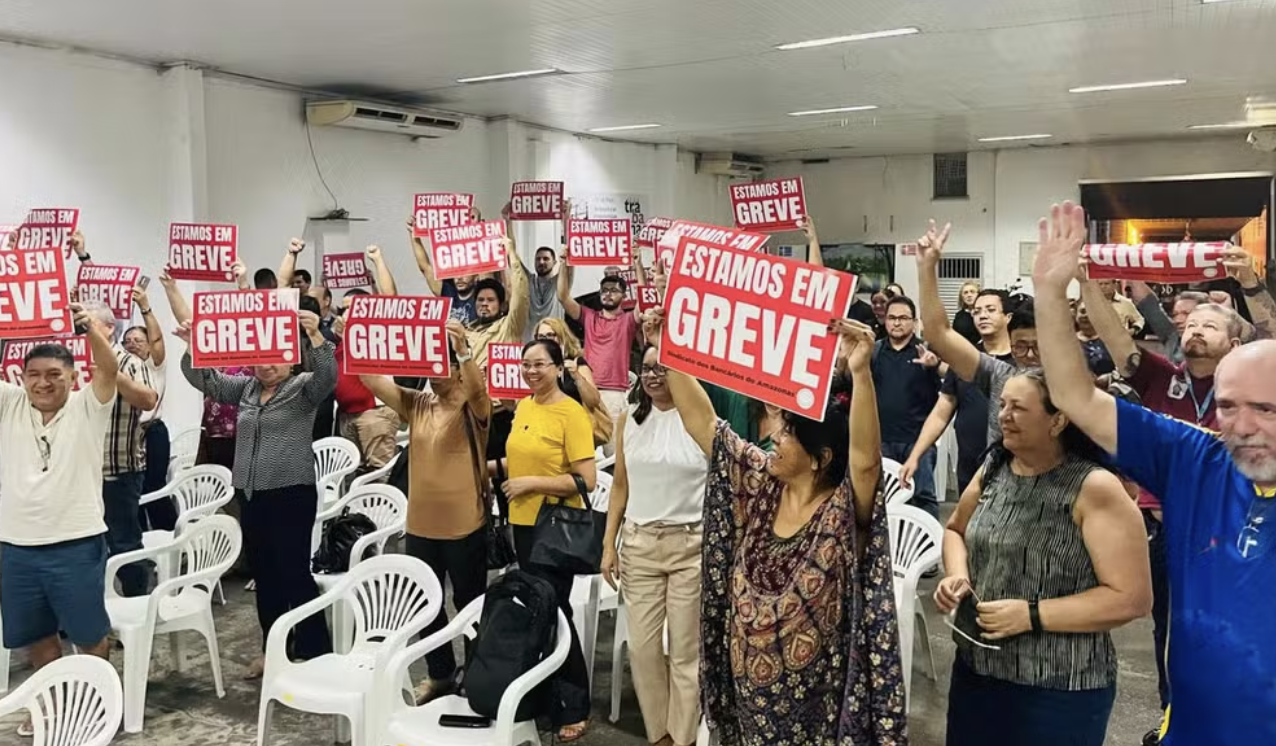 Greve fecha agências da Caixa, Banco do Brasil e Basa em Manaus e no interior