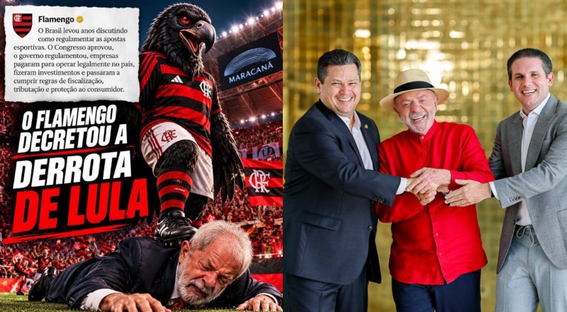 Flamengo decreta derrota de Lula, Alcolumbre e Motta após times serem atacados em palanque; vídeo