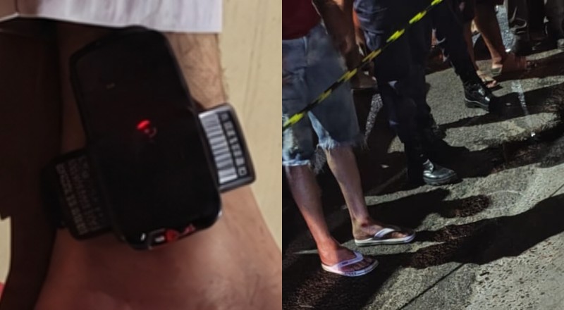 Homem com tornozeleira eletrônica e parceiro são executados em posto de gasolina no bairro Colônia Santo Antônio; vídeo