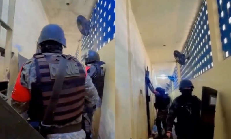 Presos ameaçam fazer rebelião no Compaj e Batalhão de Choque é acionado em Manaus; veja vídeo