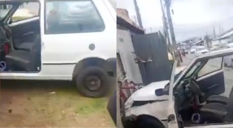 Jovens justiceiros ‘dão lição’ em ‘Jack do Fiat Uno branco’; veja vídeo