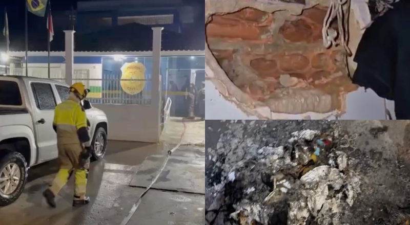 Princípio de rebelião em delegacia de Novo Airão começa após polícia descobrir buraco que presos usariam para fugir; veja vídeo