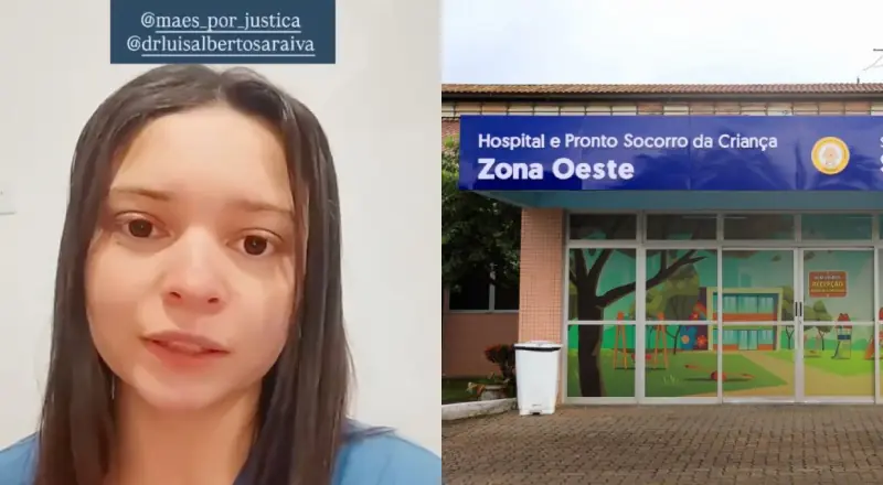 “Estão matando crianças nesse hospital”: Mulher denuncia negligência médica no Hospital e Pronto-Socorro da Criança, na Zona Oestes